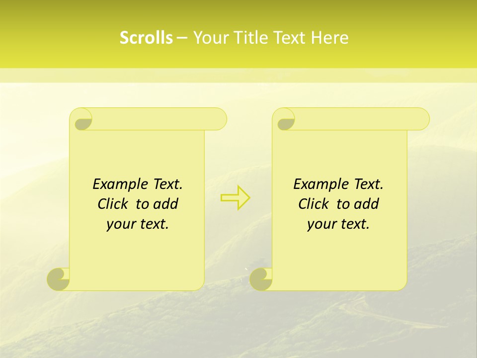 Farmland Tea Slope PowerPoint Template