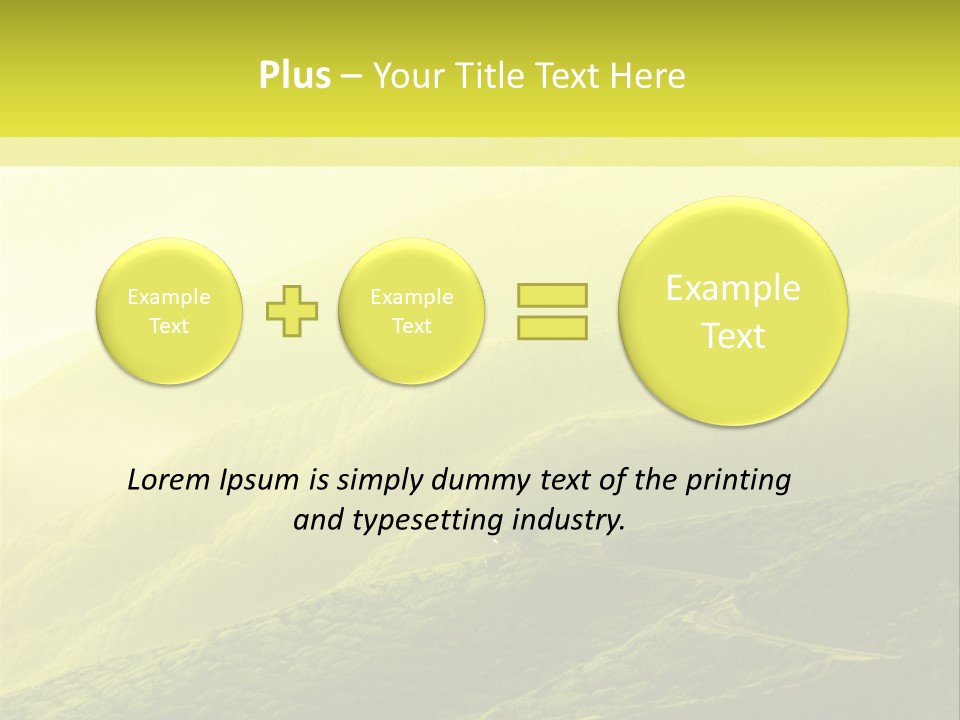 Farmland Tea Slope PowerPoint Template