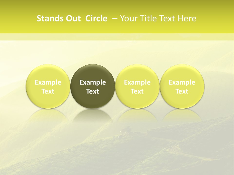 Farmland Tea Slope PowerPoint Template