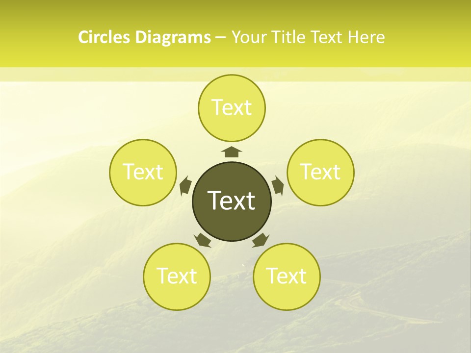 Farmland Tea Slope PowerPoint Template