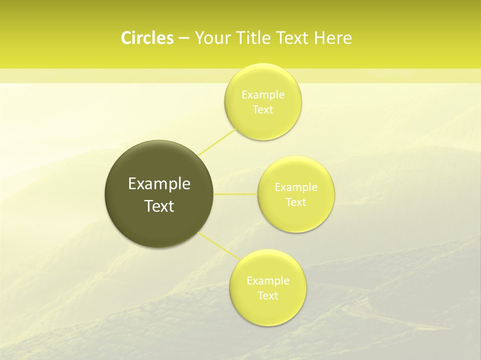 Farmland Tea Slope PowerPoint Template