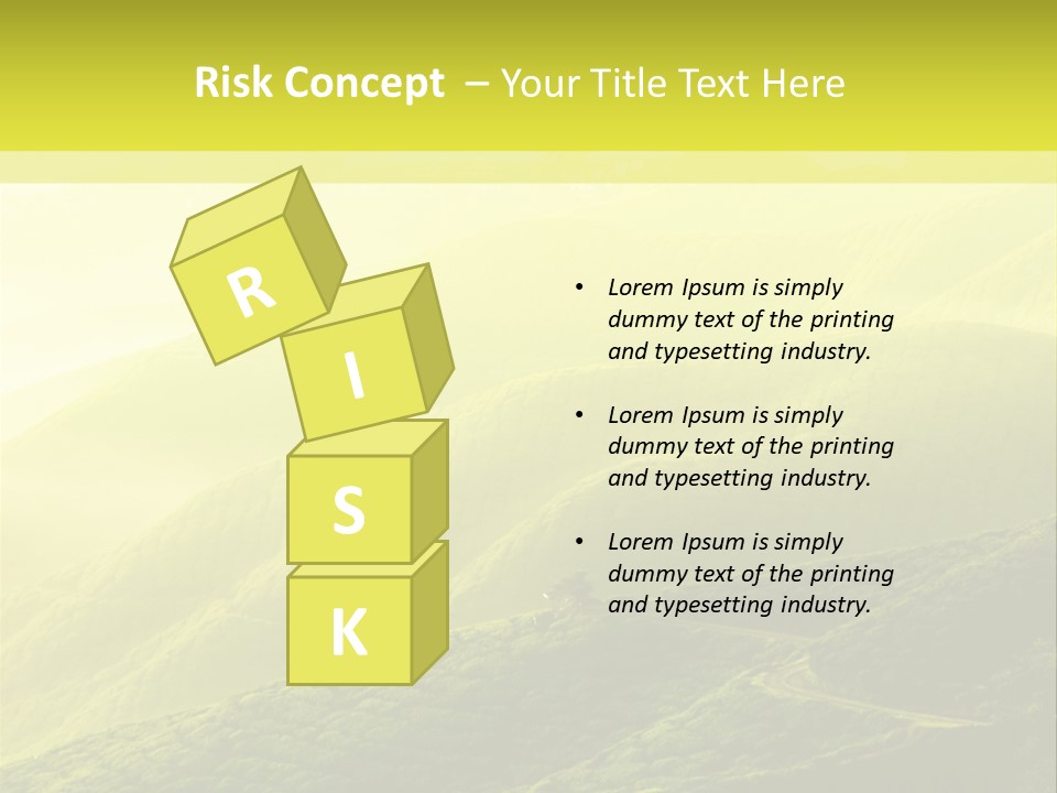 Farmland Tea Slope PowerPoint Template
