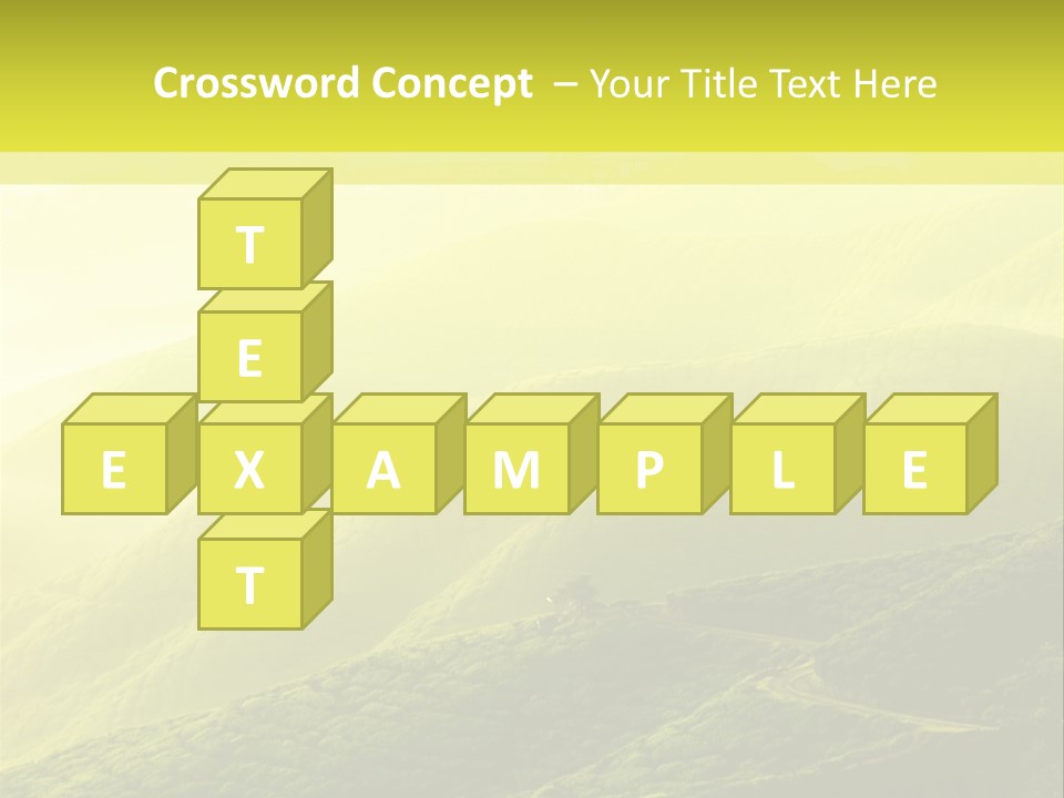 Farmland Tea Slope PowerPoint Template