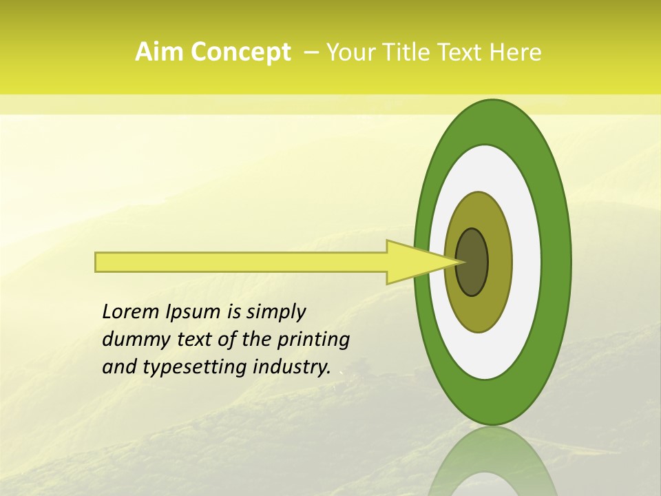 Farmland Tea Slope PowerPoint Template