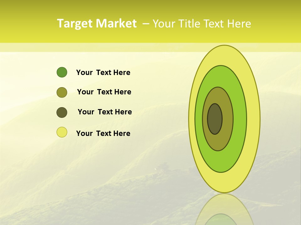 Farmland Tea Slope PowerPoint Template