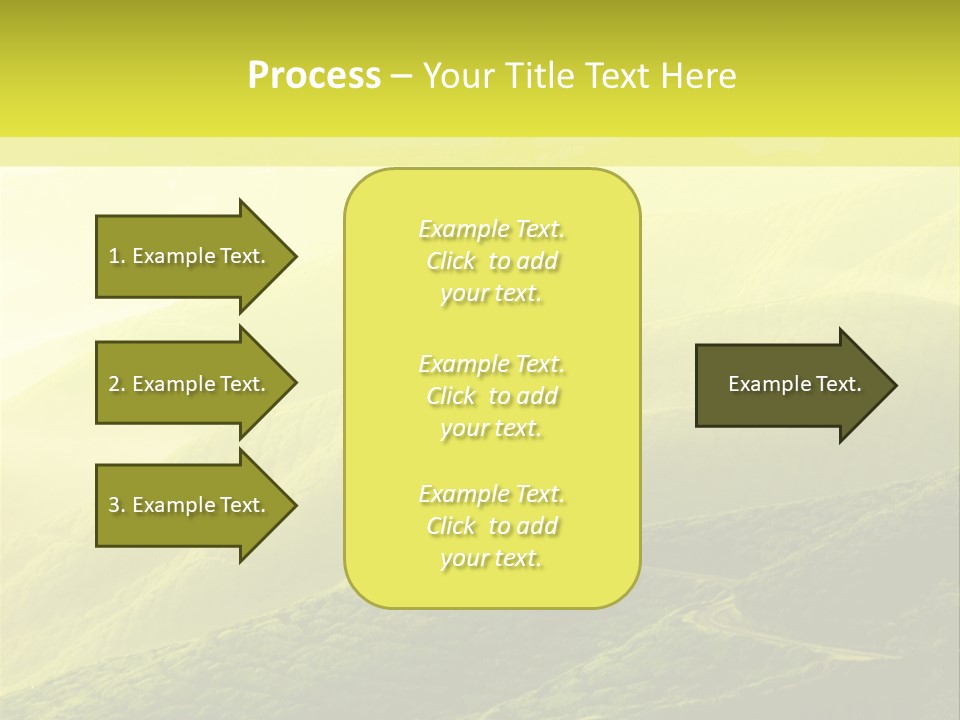 Farmland Tea Slope PowerPoint Template