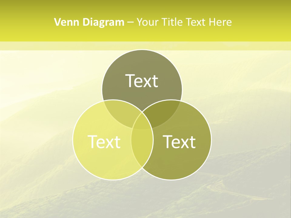 Farmland Tea Slope PowerPoint Template