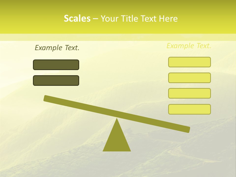 Farmland Tea Slope PowerPoint Template