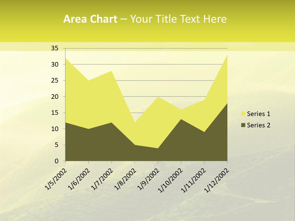 Farmland Tea Slope PowerPoint Template