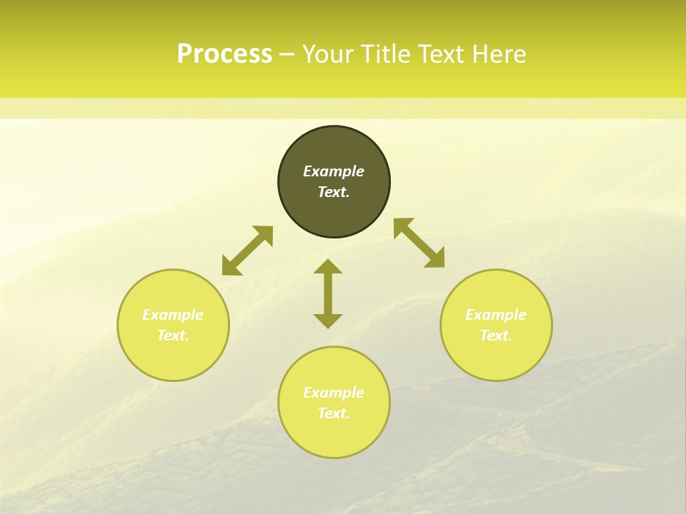 Farmland Tea Slope PowerPoint Template