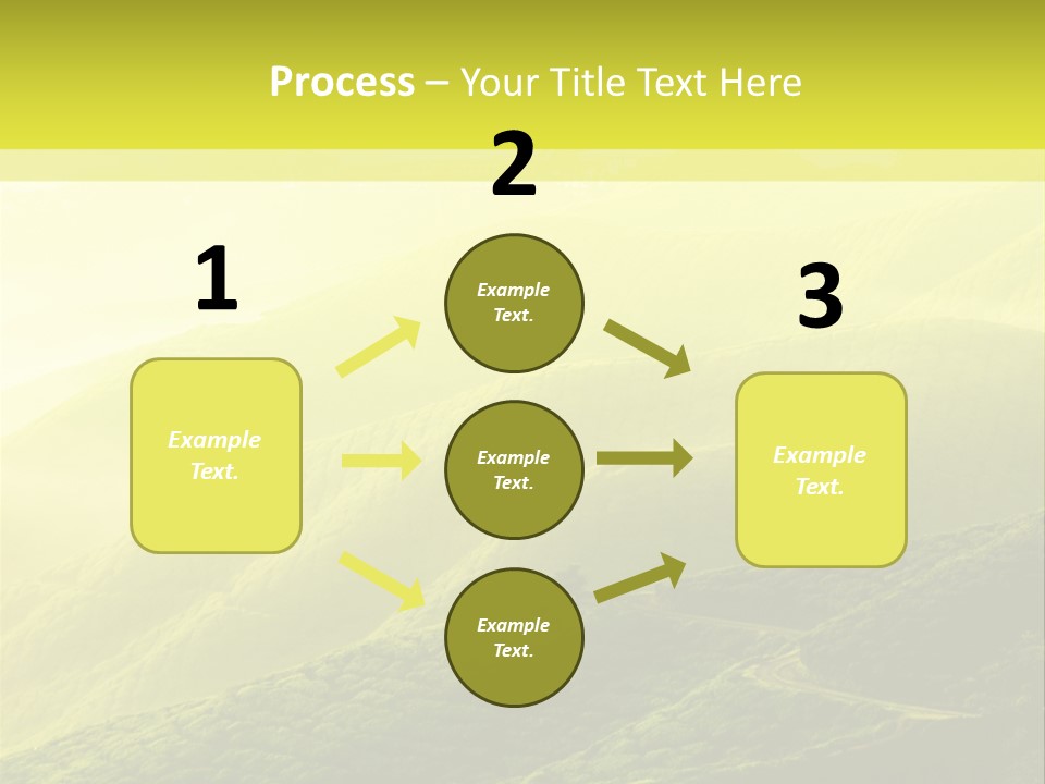 Farmland Tea Slope PowerPoint Template
