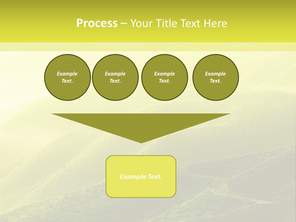 Farmland Tea Slope PowerPoint Template