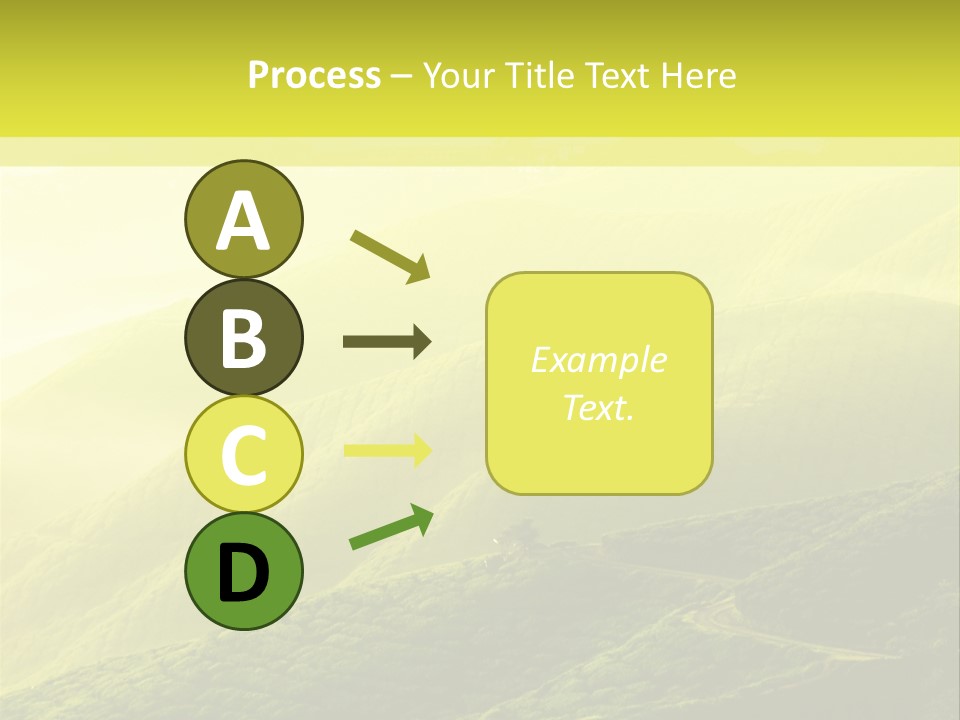 Farmland Tea Slope PowerPoint Template