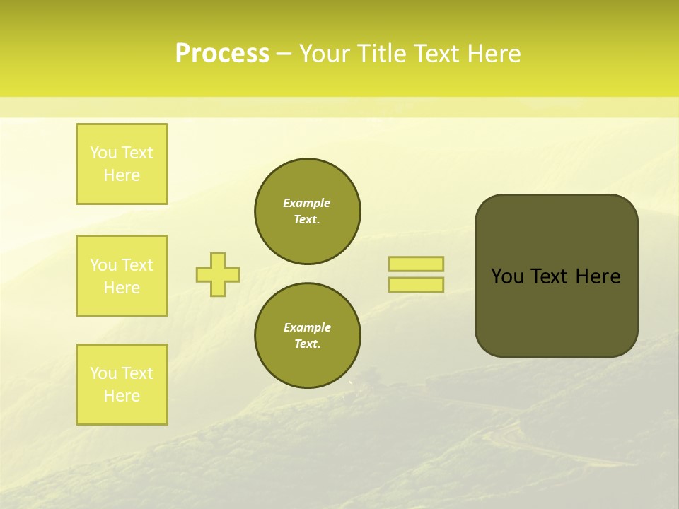 Farmland Tea Slope PowerPoint Template