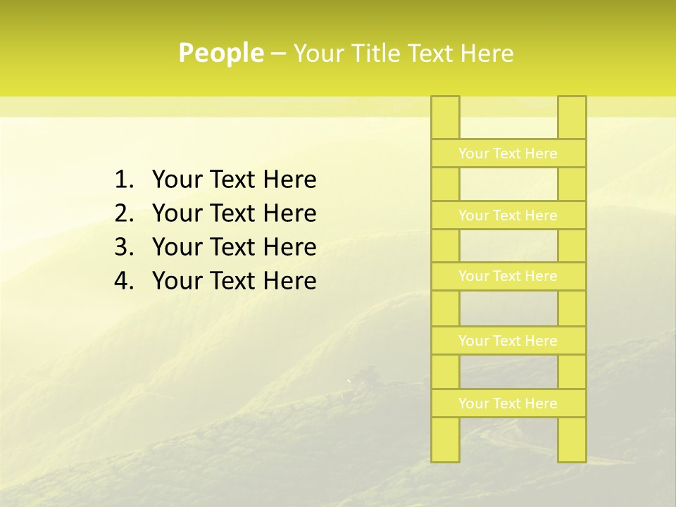 Farmland Tea Slope PowerPoint Template