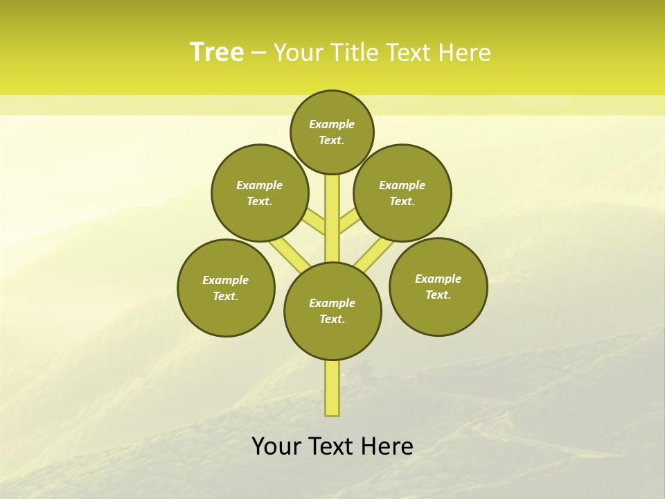 Farmland Tea Slope PowerPoint Template
