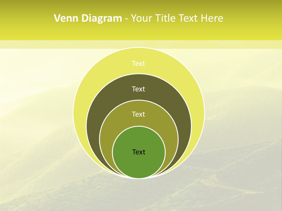 Farmland Tea Slope PowerPoint Template