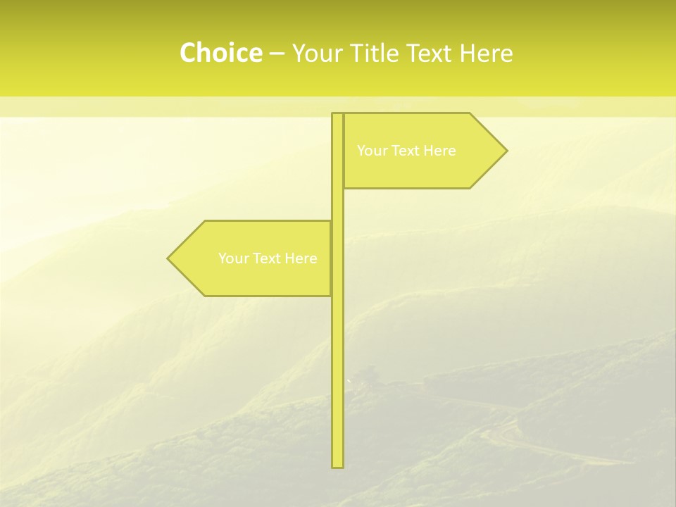 Farmland Tea Slope PowerPoint Template