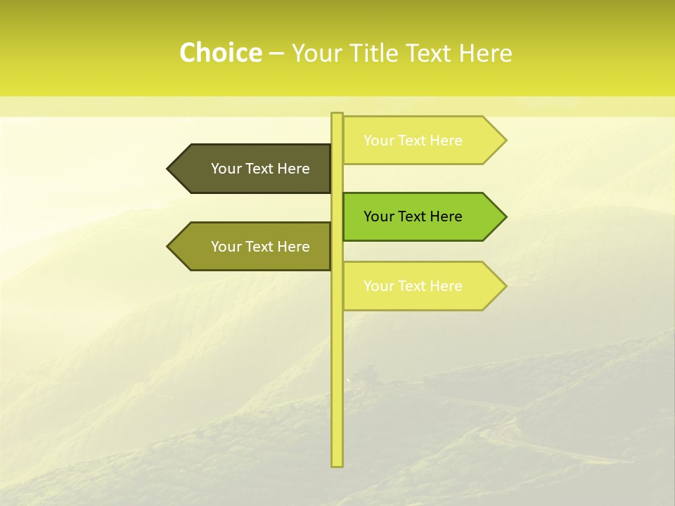 Farmland Tea Slope PowerPoint Template