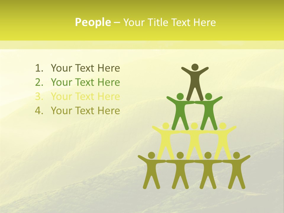 Farmland Tea Slope PowerPoint Template