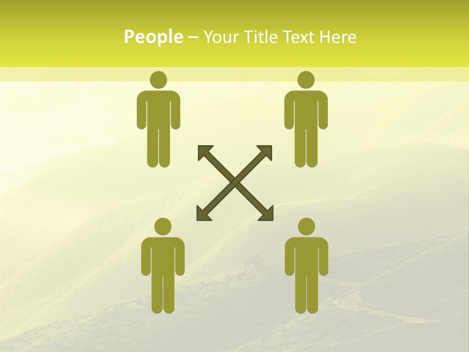 Farmland Tea Slope PowerPoint Template