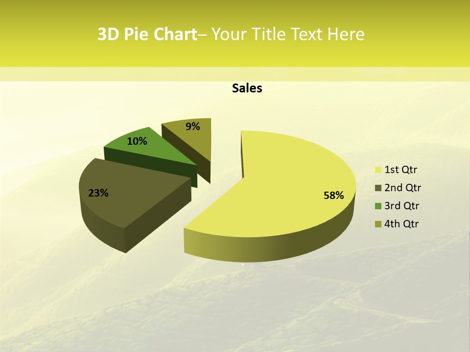 Farmland Tea Slope PowerPoint Template