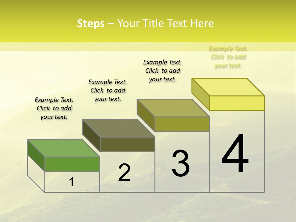 Farmland Tea Slope PowerPoint Template