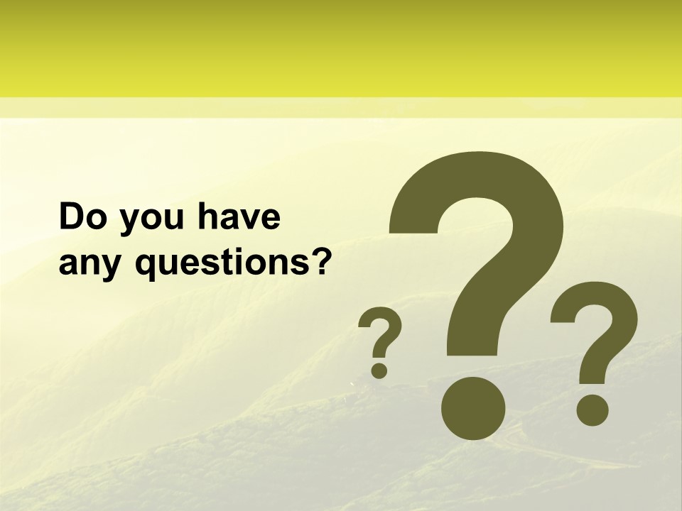 Farmland Tea Slope PowerPoint Template