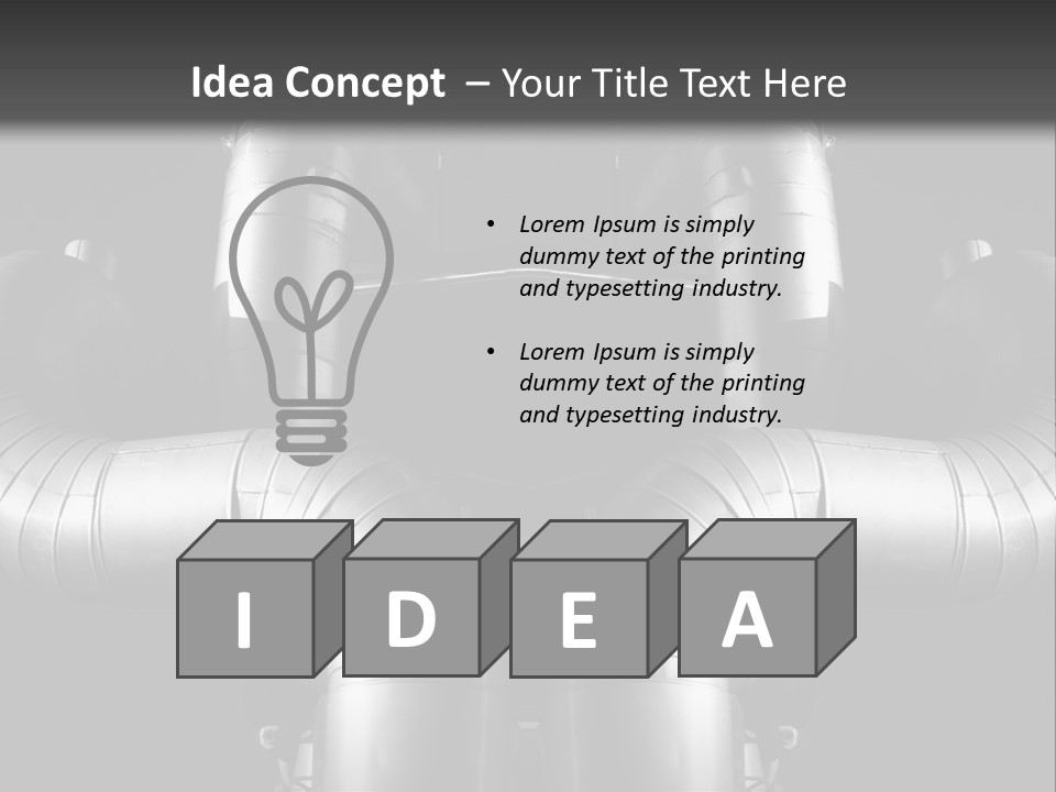 Thermostat Pipe Occupation PowerPoint Template