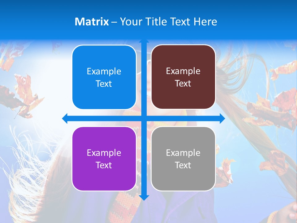 Leisure Hair Sunglasses PowerPoint Template