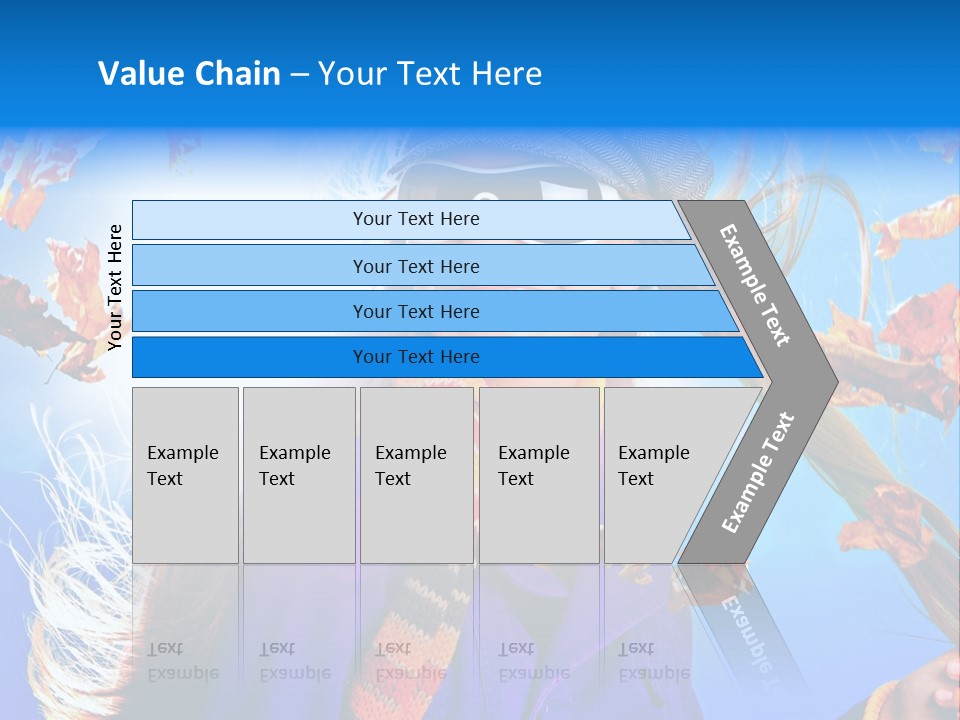 Leisure Hair Sunglasses PowerPoint Template