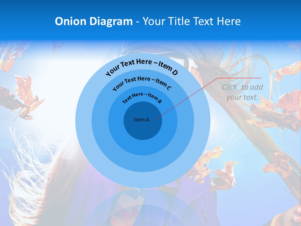 Leisure Hair Sunglasses PowerPoint Template