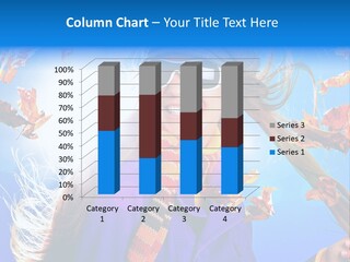 Leisure Hair Sunglasses PowerPoint Template