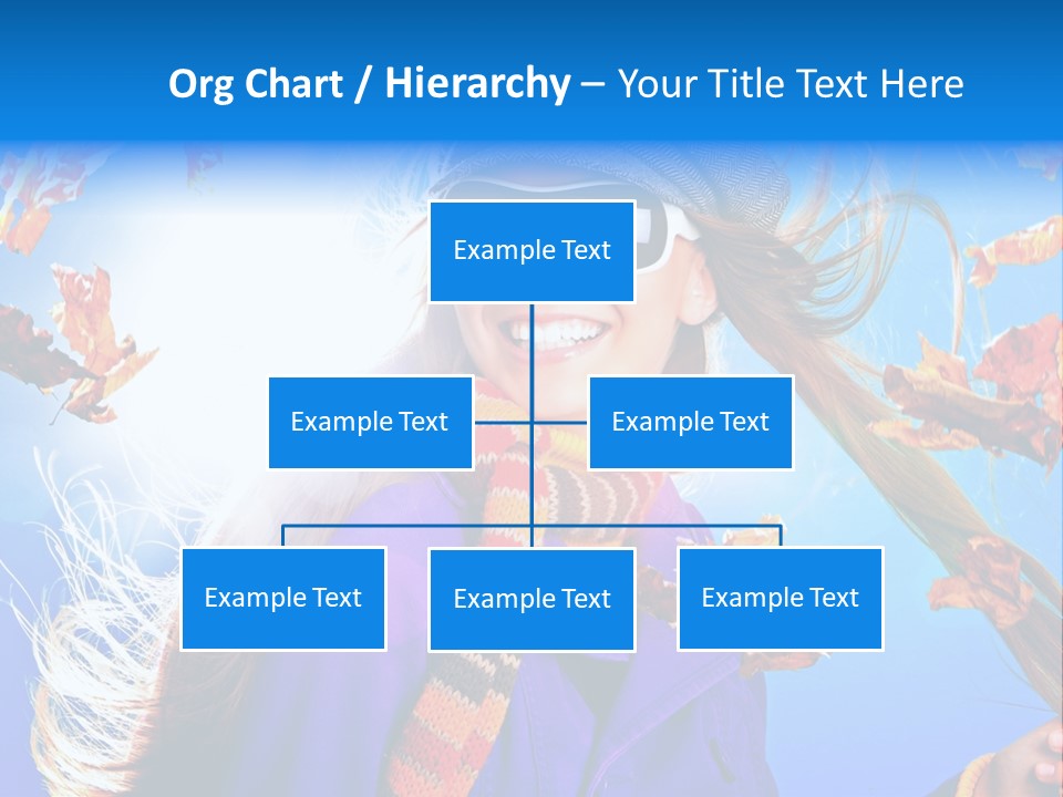 Leisure Hair Sunglasses PowerPoint Template