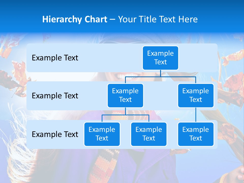 Leisure Hair Sunglasses PowerPoint Template