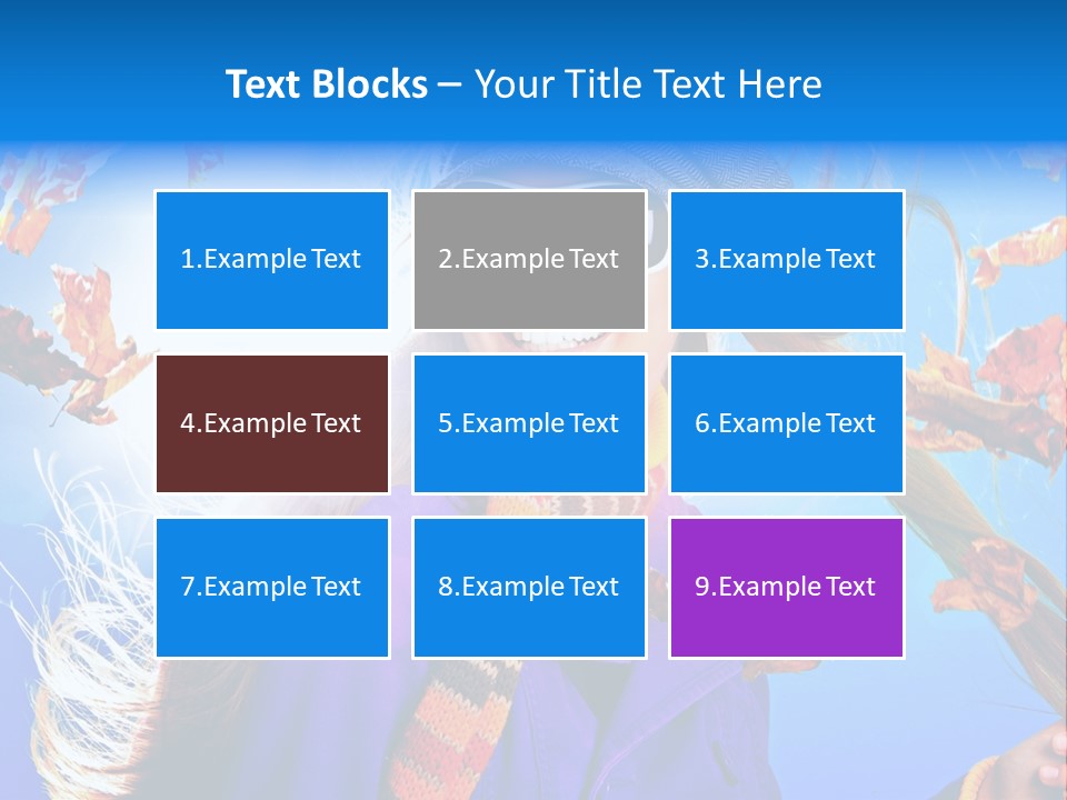 Leisure Hair Sunglasses PowerPoint Template
