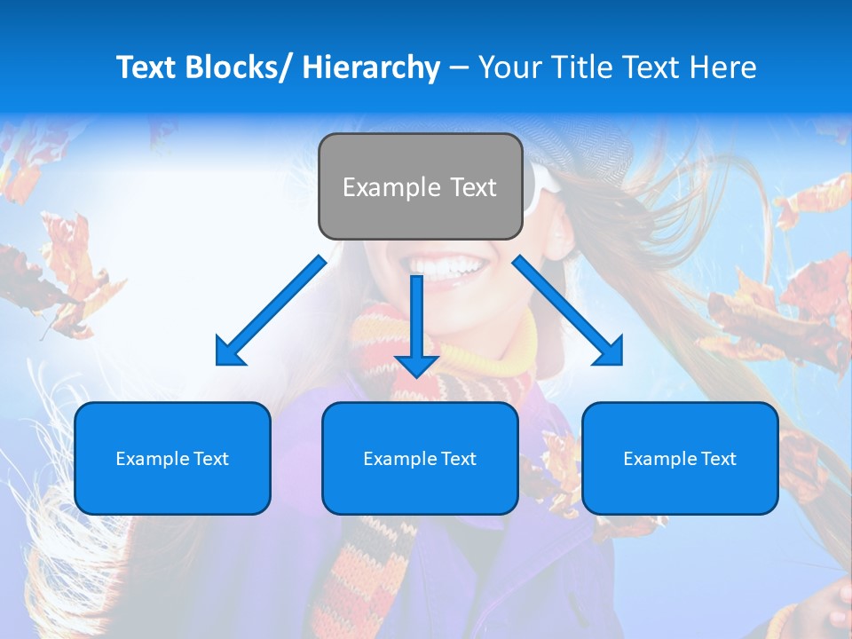 Leisure Hair Sunglasses PowerPoint Template