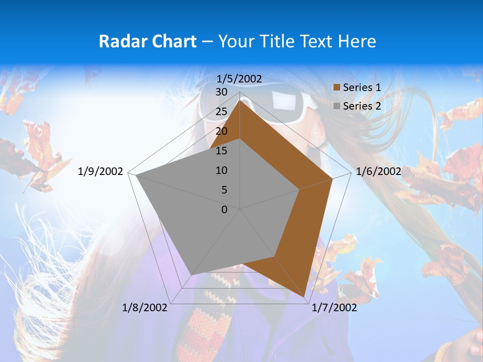 Leisure Hair Sunglasses PowerPoint Template