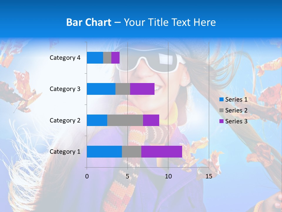 Leisure Hair Sunglasses PowerPoint Template