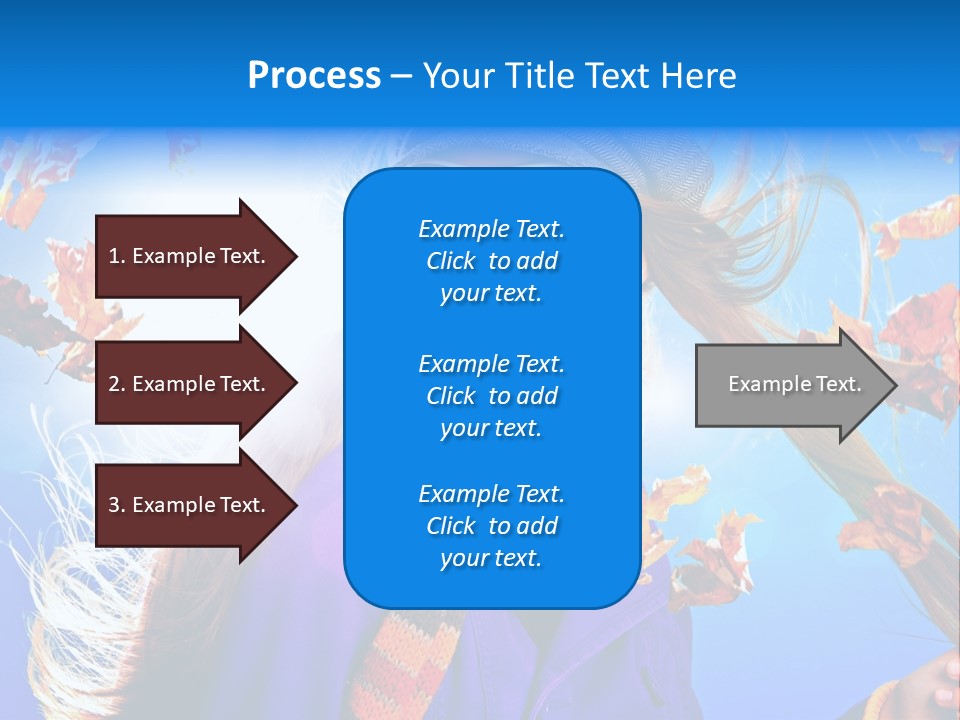 Leisure Hair Sunglasses PowerPoint Template