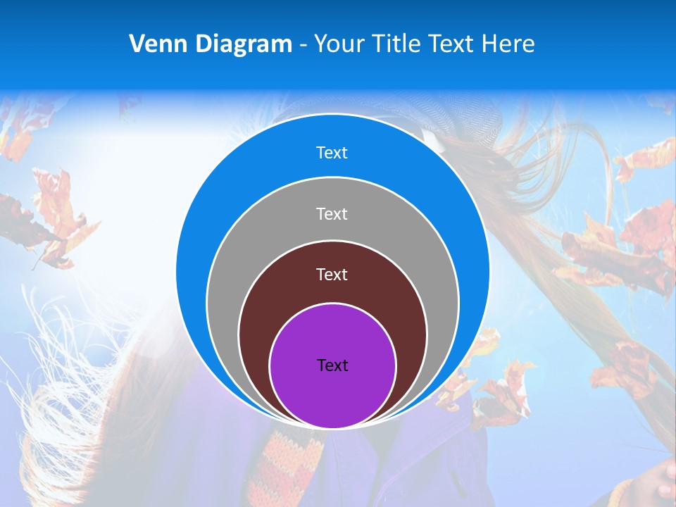 Leisure Hair Sunglasses PowerPoint Template