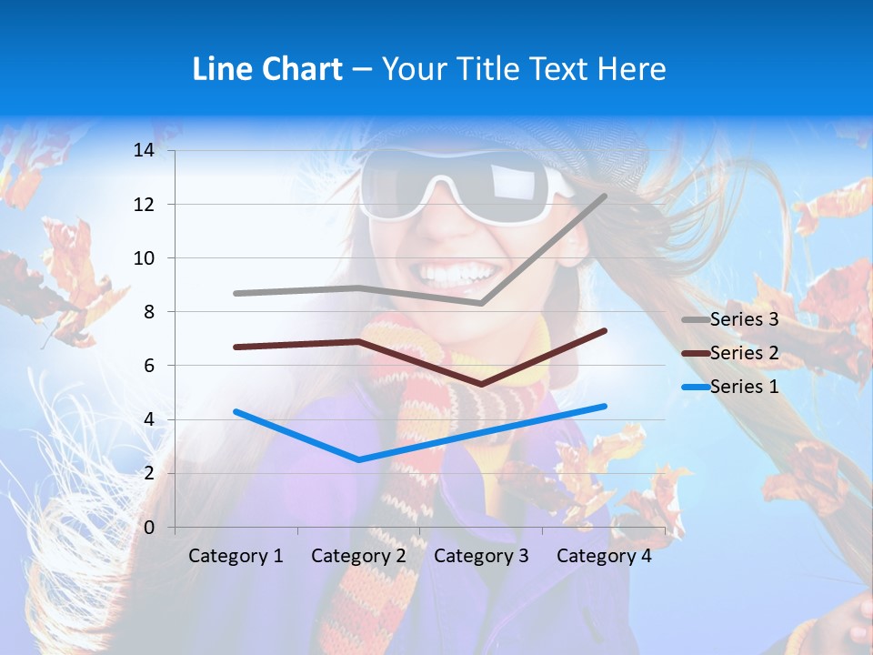 Leisure Hair Sunglasses PowerPoint Template
