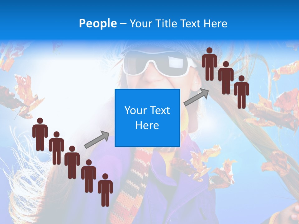 Leisure Hair Sunglasses PowerPoint Template