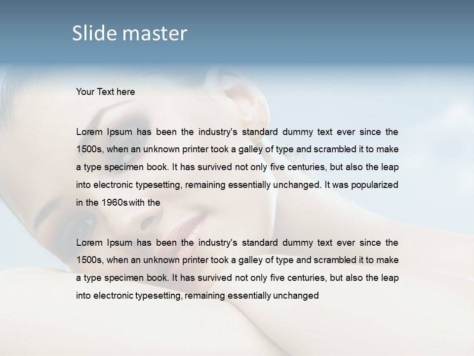 Beauty Relaxation Care PowerPoint Template