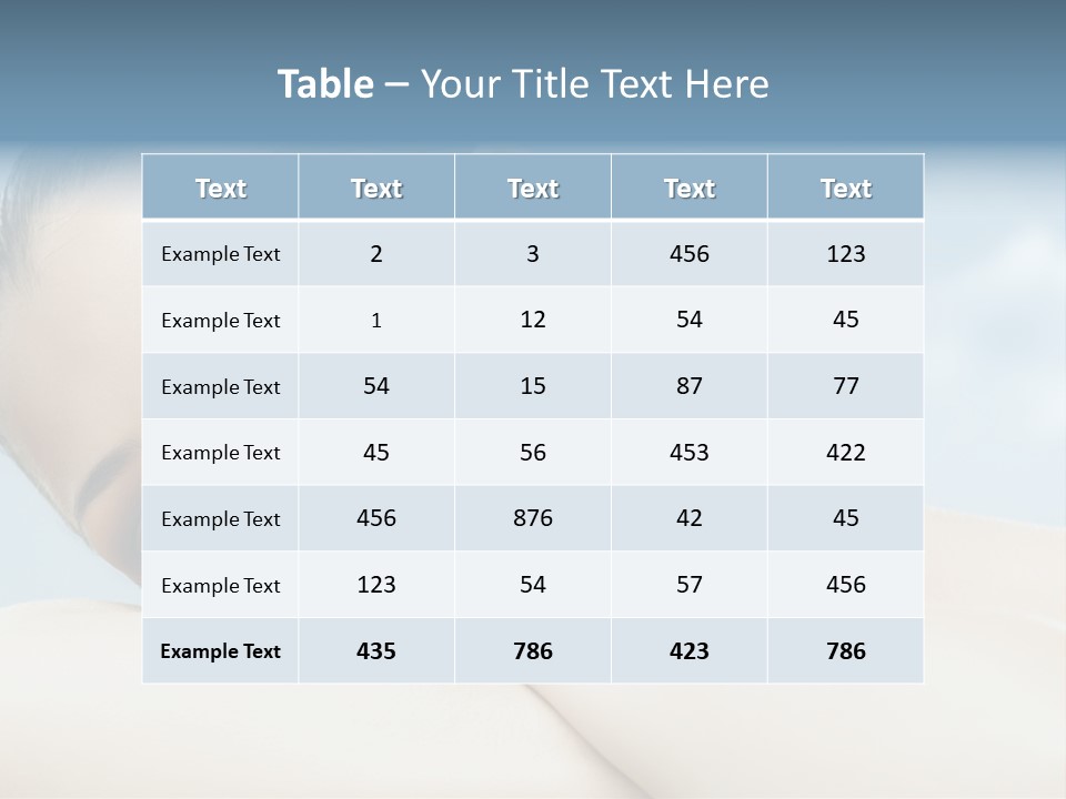 Beauty Relaxation Care PowerPoint Template