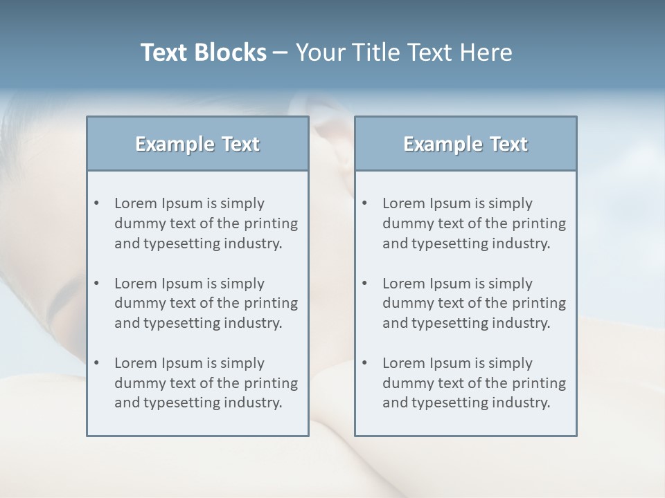 Beauty Relaxation Care PowerPoint Template