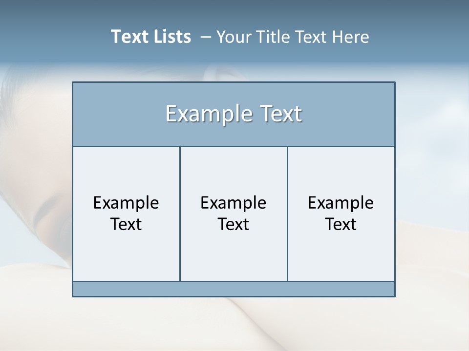 Beauty Relaxation Care PowerPoint Template