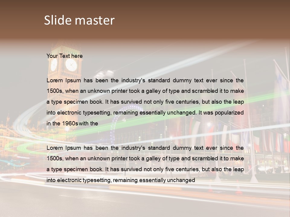 Evening Ornate City PowerPoint Template