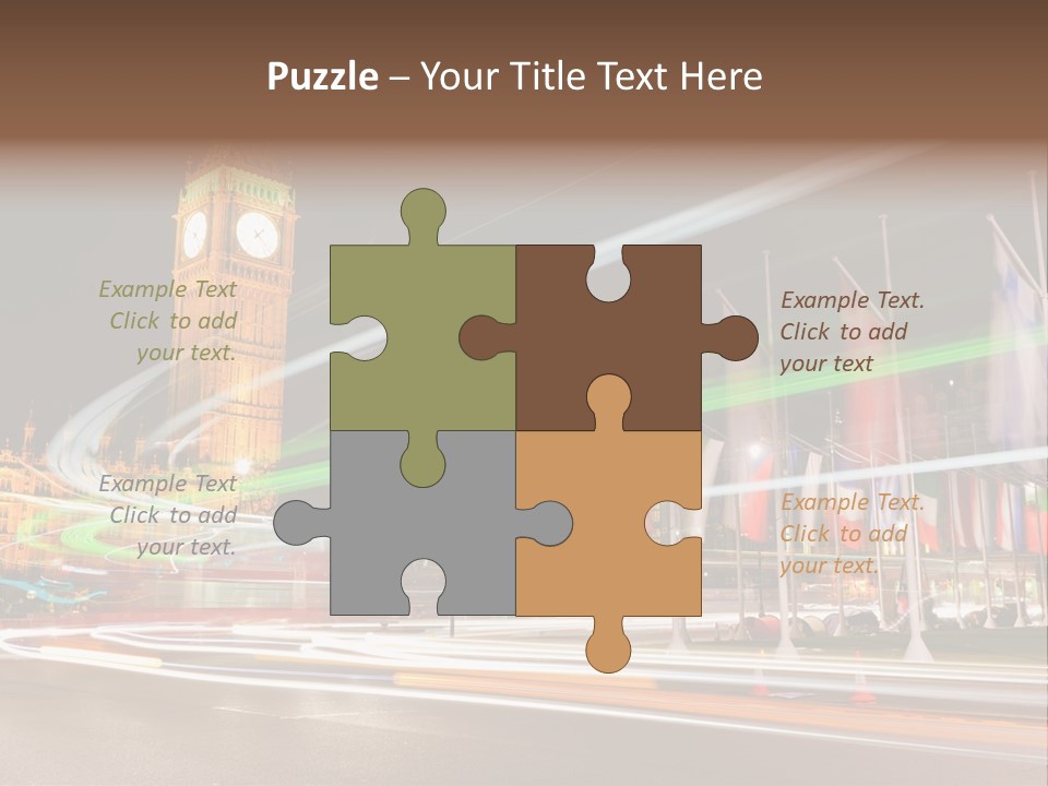 Evening Ornate City PowerPoint Template