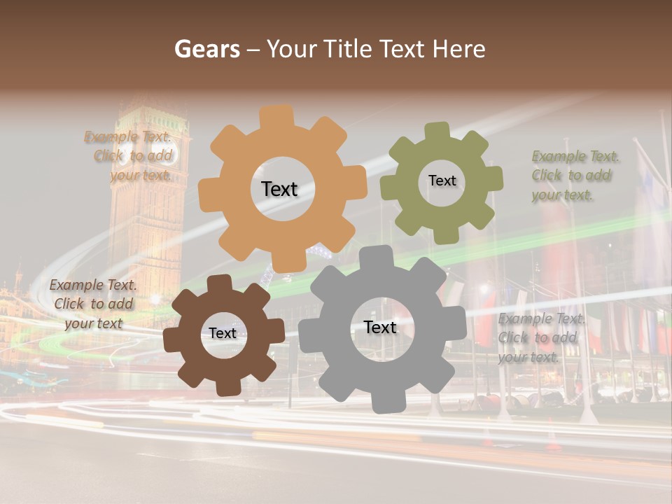 Evening Ornate City PowerPoint Template